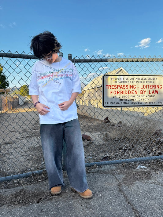 "How Long" Tee White